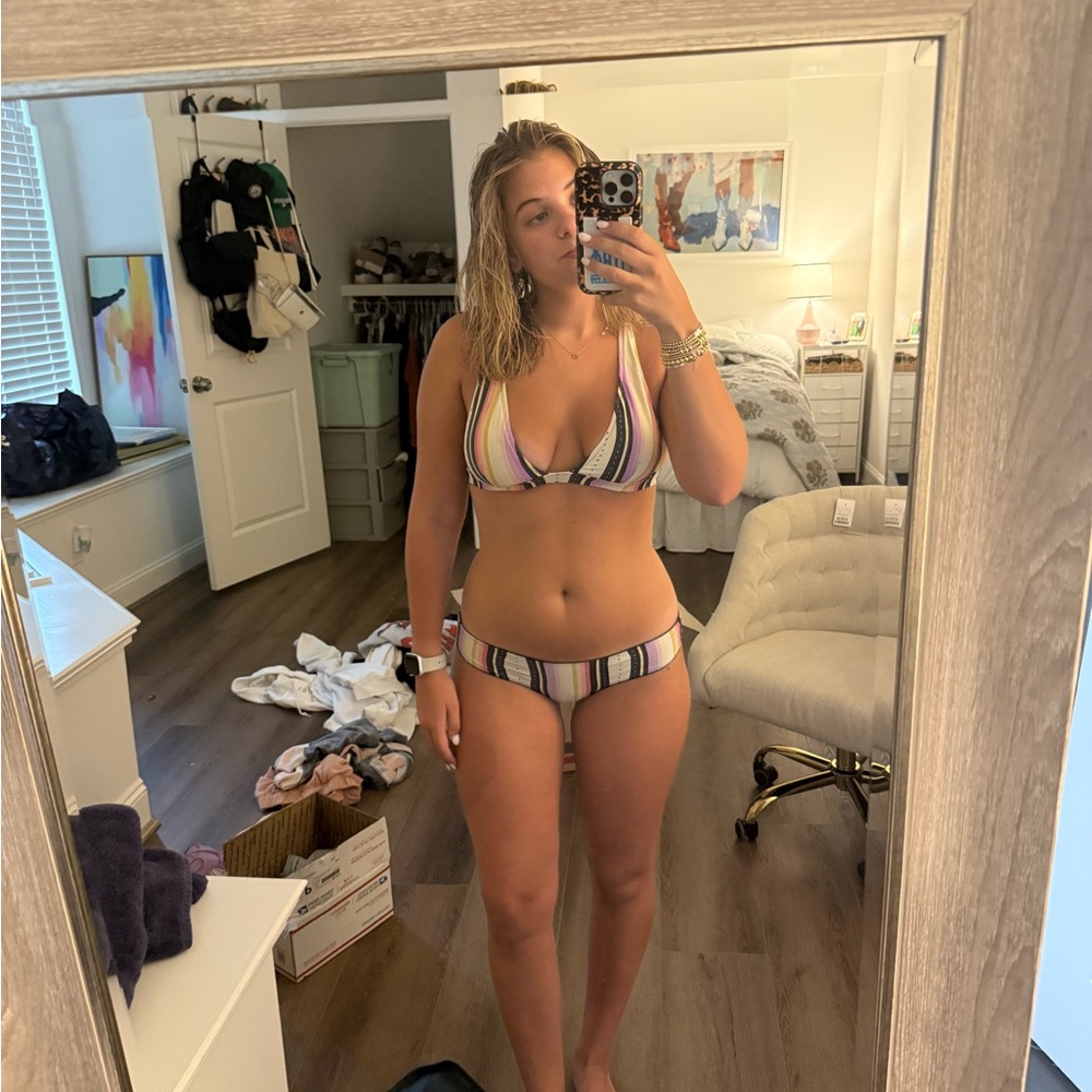 Rip Curl Multicolor Striped Bikini